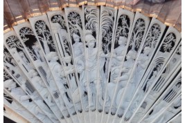 Penelope and her suitors, fan circa 1800-1820