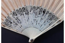 Penelope and her suitors, fan circa 1800-1820