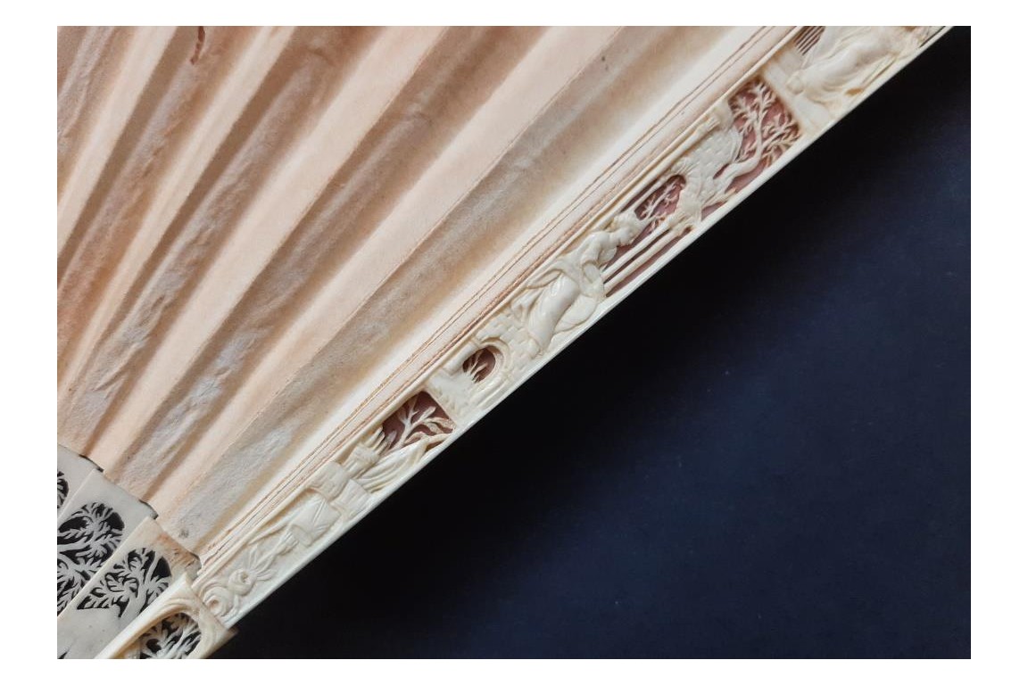 Penelope and her suitors, fan circa 1800-1820