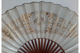 The Finding of Moses, fan circa 1840-50