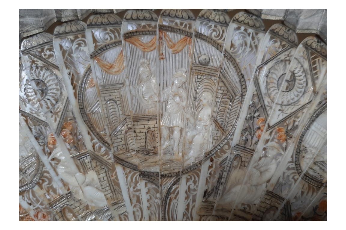 Apollon et Daphné, éventail vers 1800-1810