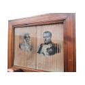 Anamorphosis of Napoleon and imperial family. 19th century
