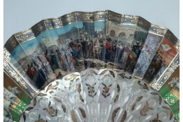 Henri IV's entry into Paris, fan circa 1850