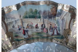 Henri IV's entry into Paris, fan circa 1850
