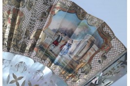 Henri IV's entry into Paris, fan circa 1850