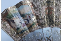 Henri IV's entry into Paris, fan circa 1850