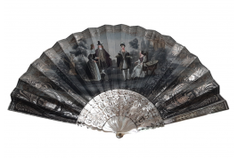 Tomb of Ferdinand VII, mourning fan circa 1833