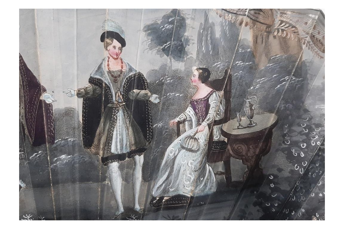 Tomb of Ferdinand VII, mourning fan circa 1833