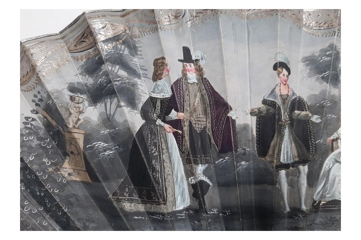 Tomb of Ferdinand VII, mourning fan circa 1833