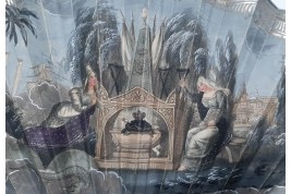Tomb of Ferdinand VII, mourning fan circa 1833