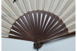 The emancipation of women, fan by Emilio Colombo, late 19th century