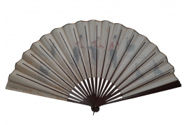 The emancipation of women, fan by Emilio Colombo, late 19th century