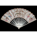 Musical instruments, fan circa 1780