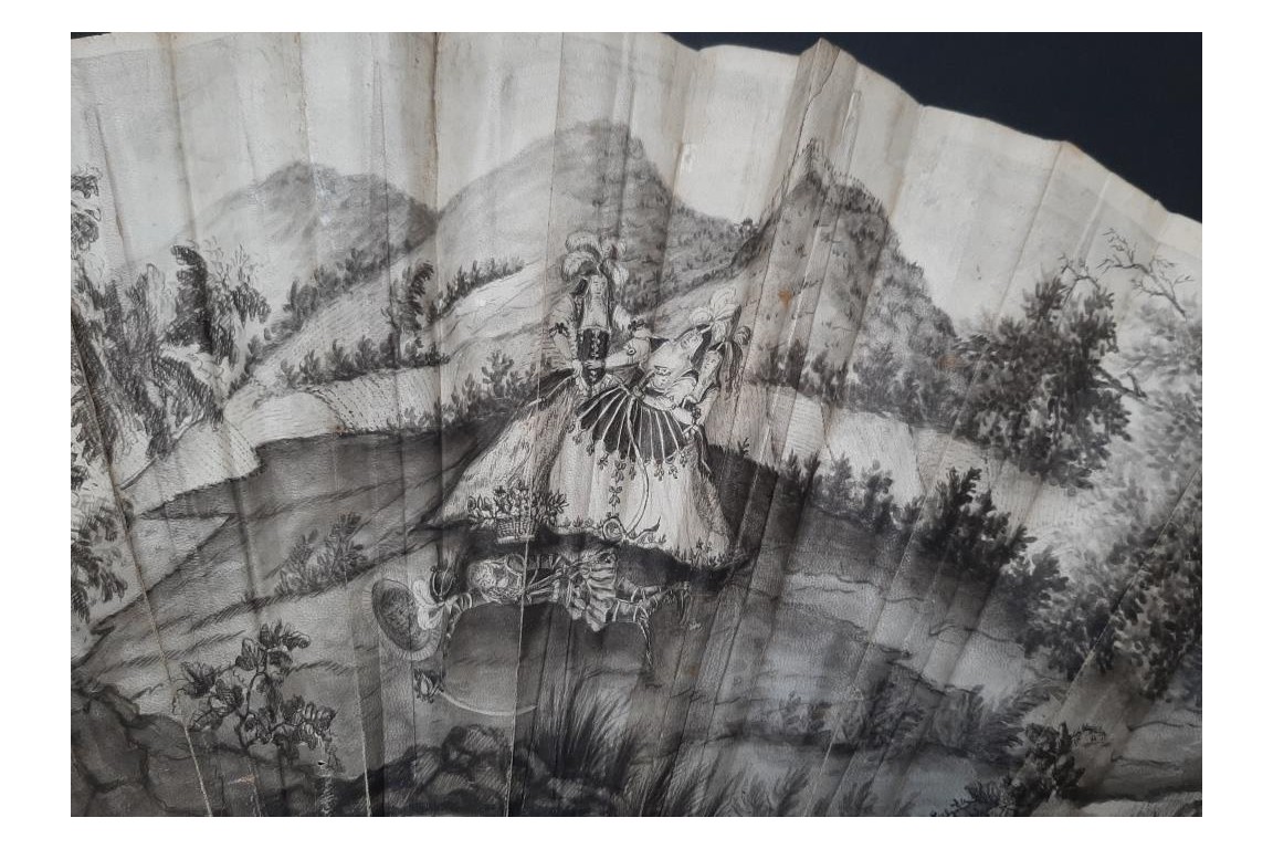 La Flûte enchantée de Mozart. Éventail vers 1791 La Flûte enchantée de Mozart. Éventail vers 1791