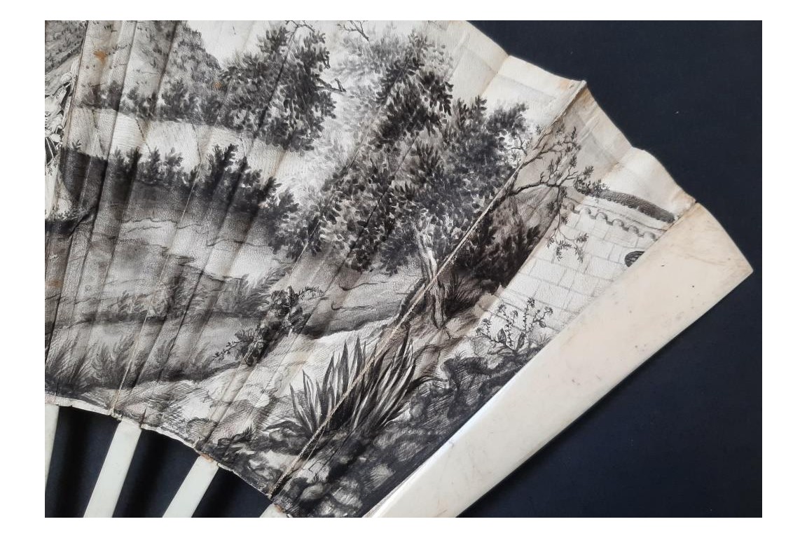 La Flûte enchantée de Mozart. Éventail vers 1791 La Flûte enchantée de Mozart. Éventail vers 1791