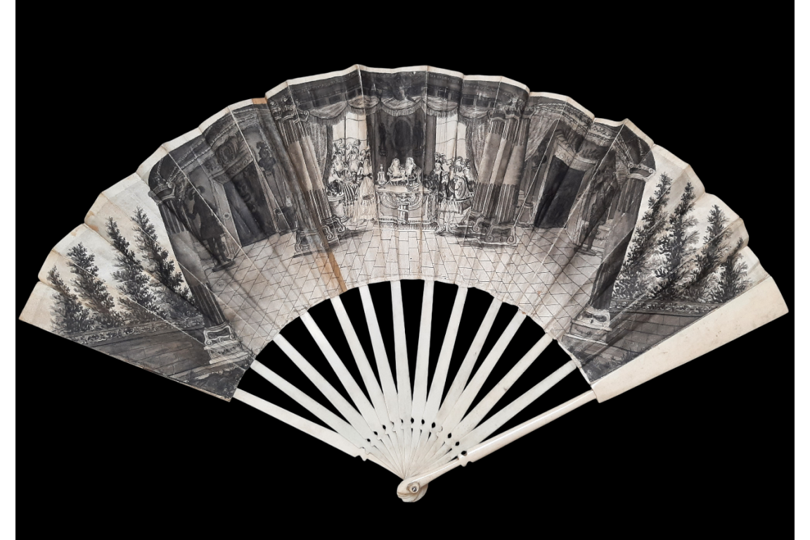 La Flûte enchantée de Mozart. Éventail vers 1791 La Flûte enchantée de Mozart. Éventail vers 1791