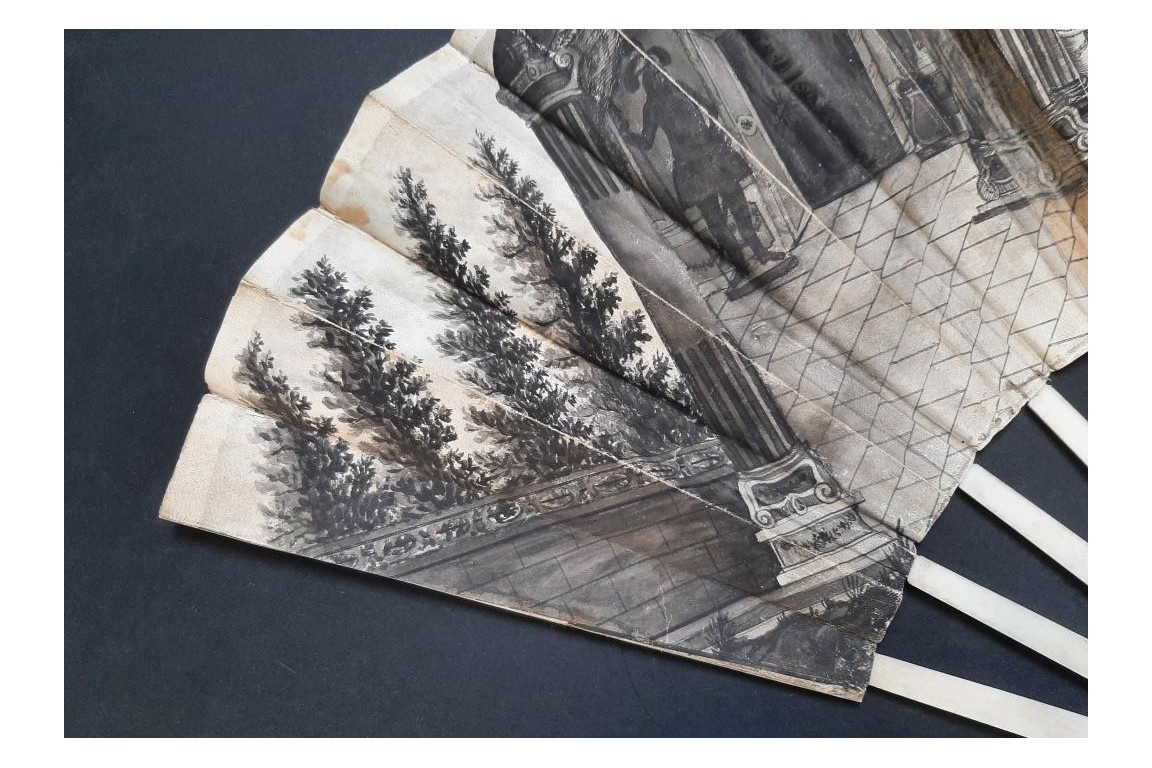 La Flûte enchantée de Mozart. Éventail vers 1791 La Flûte enchantée de Mozart. Éventail vers 1791