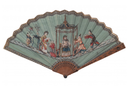 Collation musicale chinoise, éventail vers 1810-15