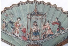 Collation musicale chinoise, éventail vers 1810-15