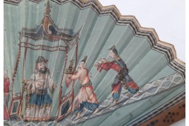 Collation musicale chinoise, éventail vers 1810-15