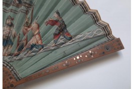 Collation musicale chinoise, éventail vers 1810-15