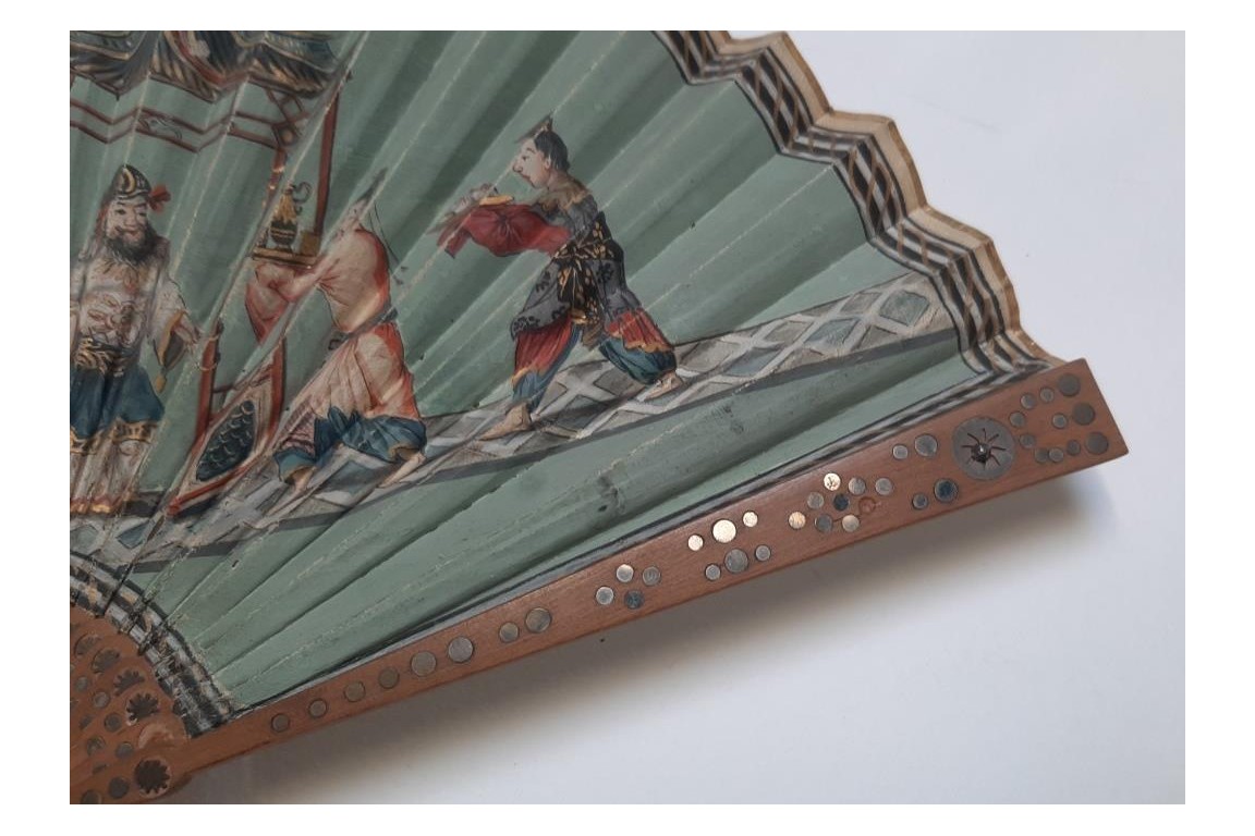 Collation musicale chinoise, éventail vers 1810-15 Collation musicale chinoise, éventail vers 1810-15