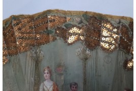 A recital during the Empire, fan circa 1900