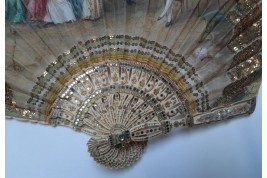 A recital during the Empire, fan circa 1900
