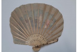 A recital during the Empire, fan circa 1900