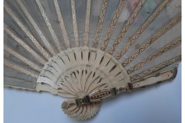 A recital during the Empire, fan circa 1900
