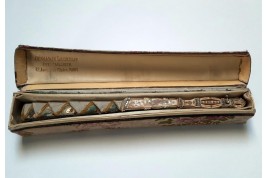 A recital during the Empire, fan circa 1900