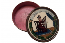 Music charms every moment, praline box circa 1825