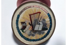 Talents outstrip fortune, candy box circa 1825-30
