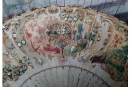 Musical entertainment, fan, circa 1740-50
