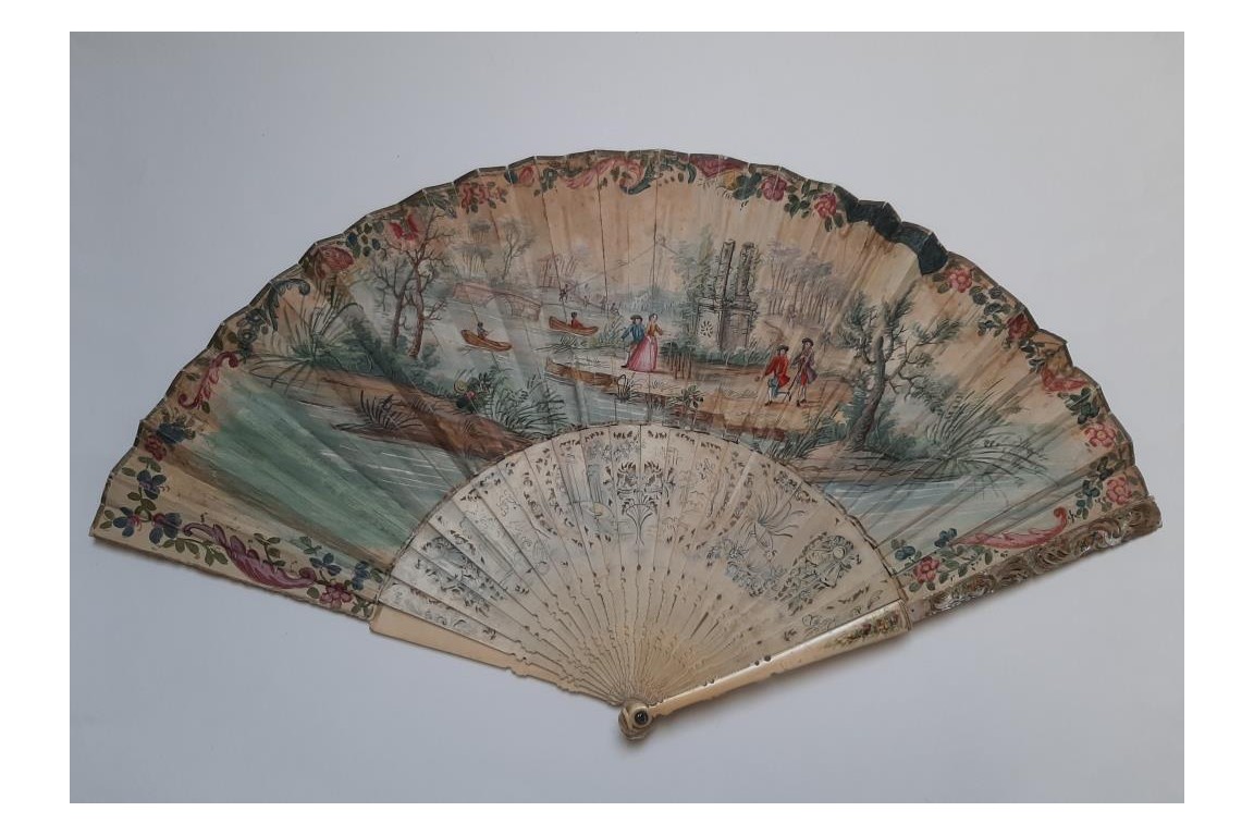 Divertissement musical, éventail vers 1740-50