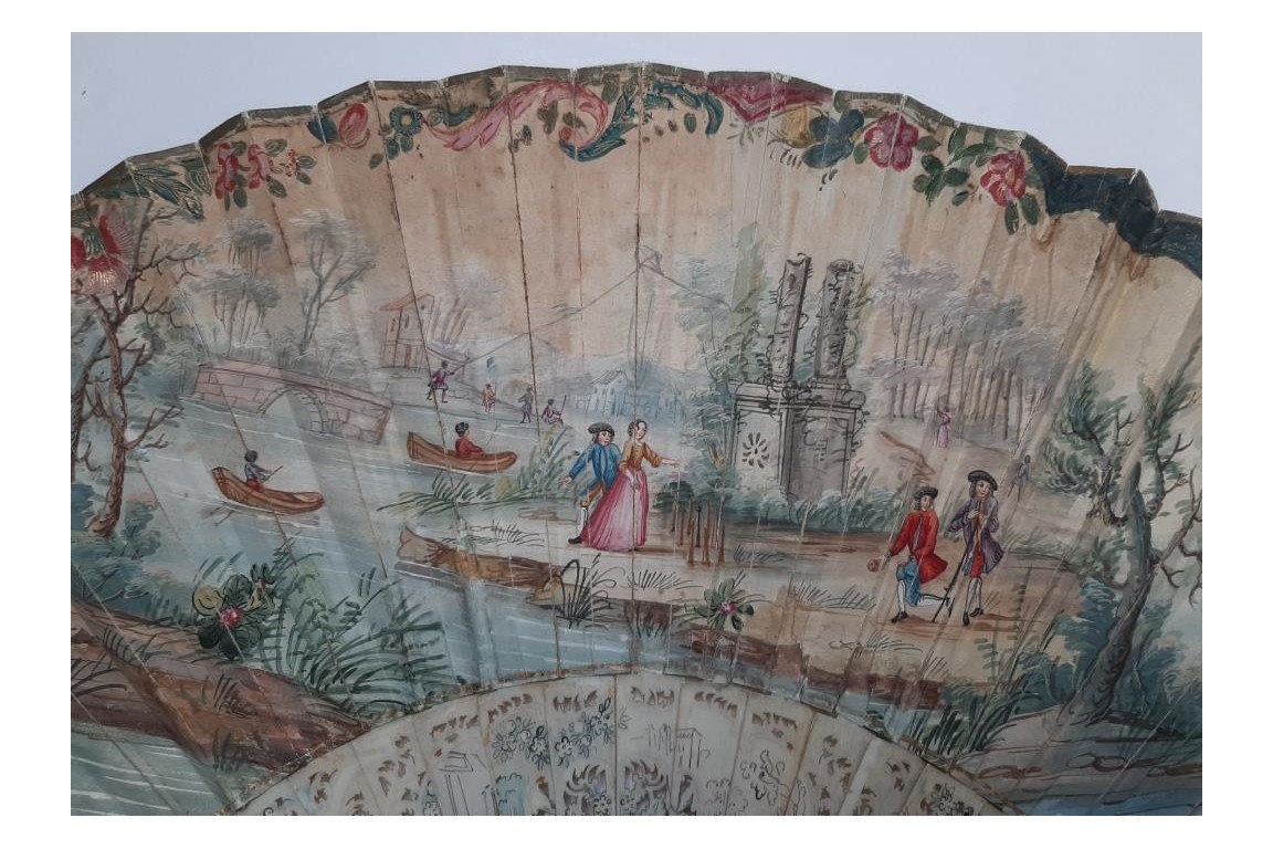Divertissement musical, éventail vers 1740-50