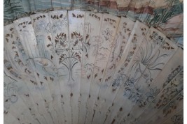 Musical entertainment, fan, circa 1740-50