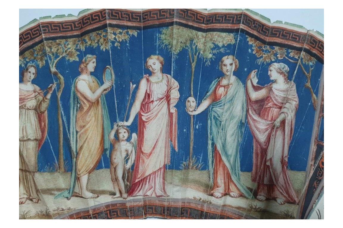 The Muses, fan, circa 1780-90