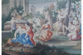 Orpheus and Eurydice, fan leaf 17th or 18th century