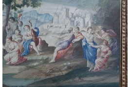 Orpheus and Eurydice, fan leaf 17th or 18th century