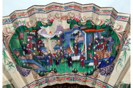 Géant de Chine, éventail seconde moitié du XIXème sècle