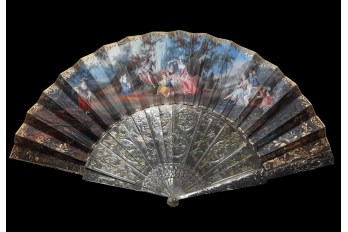 Love in the making,  Louis XV period fan