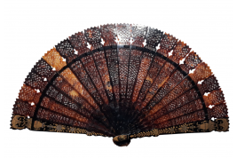 Chinese bats, 19th century fan
