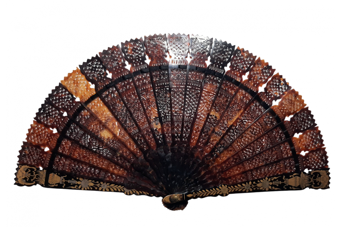 Chinese bats, 19th century fan