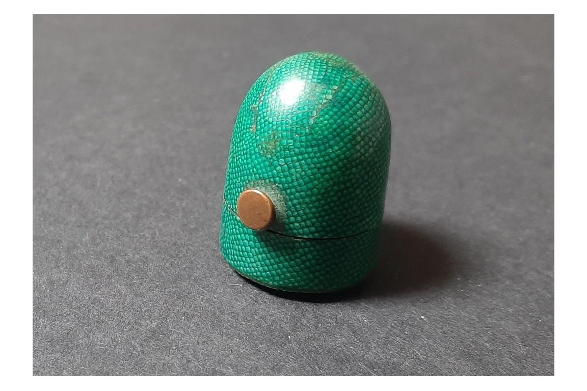 Thimble and its case, 18-19th century