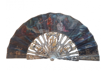 The family of Darius facing Alexander, fan circa 1760