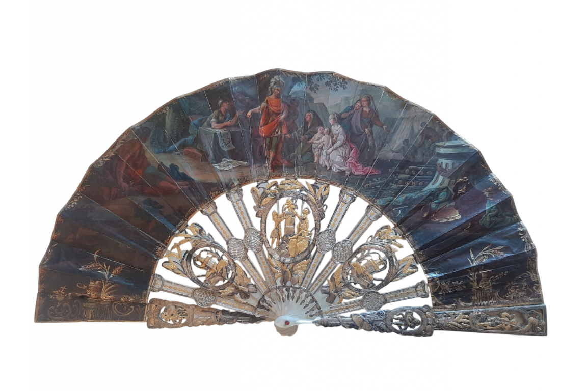 The family of Darius facing Alexander, fan circa 1760