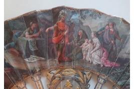 La famille de Darius face à Alexandre, éventail vers 1760