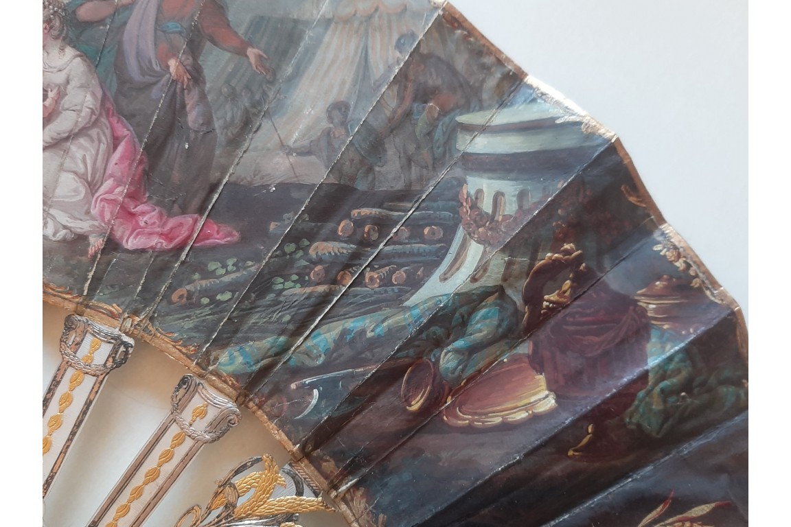 La famille de Darius face à Alexandre, éventail vers 1760