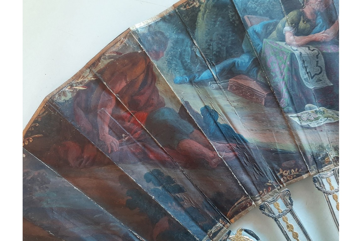 La famille de Darius face à Alexandre, éventail vers 1760